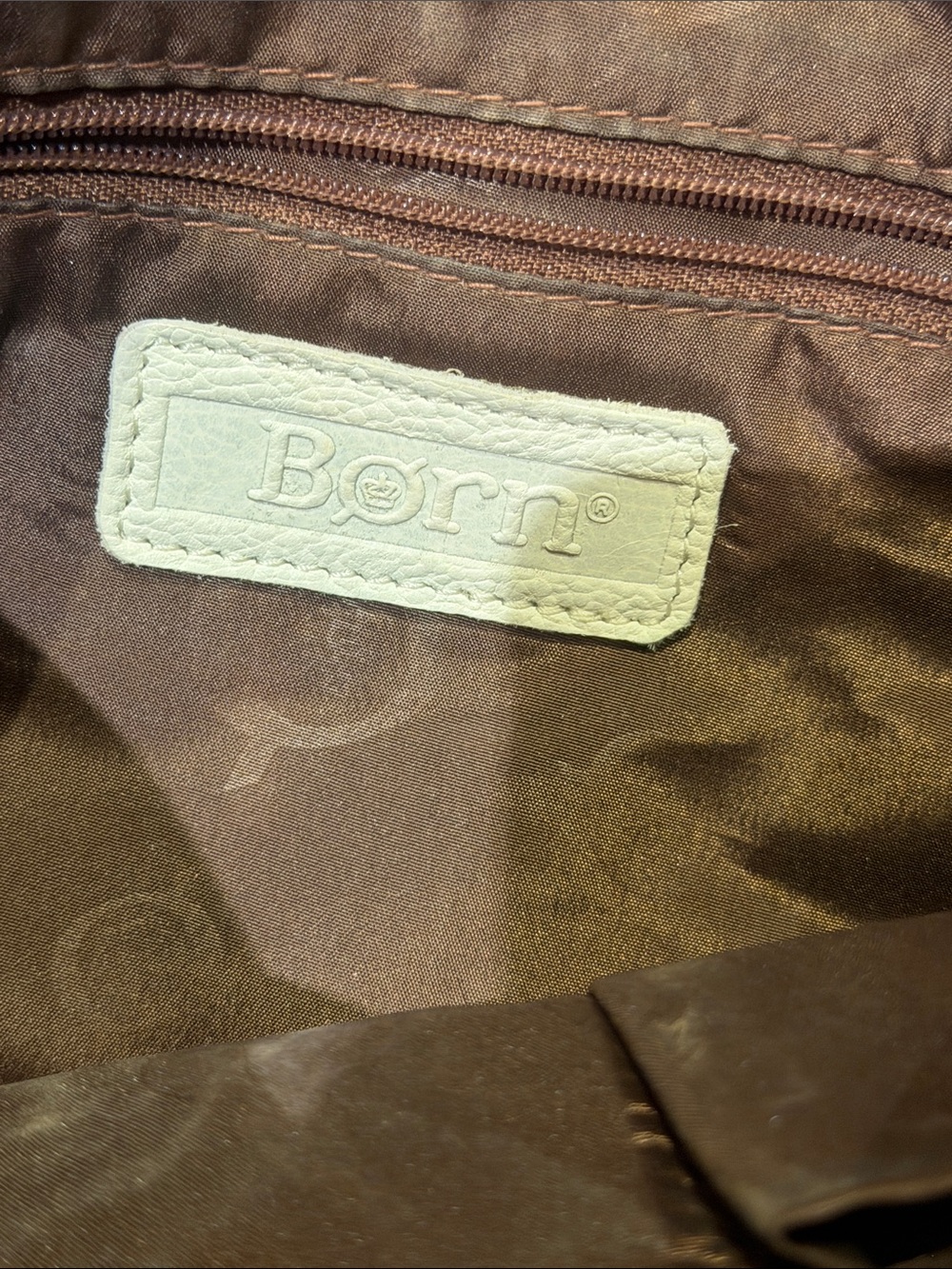 Born White Leather Crossbody with Front Stitch Detail - Picture 7 of 14